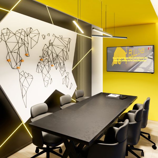 Interior of a Bull Containers office